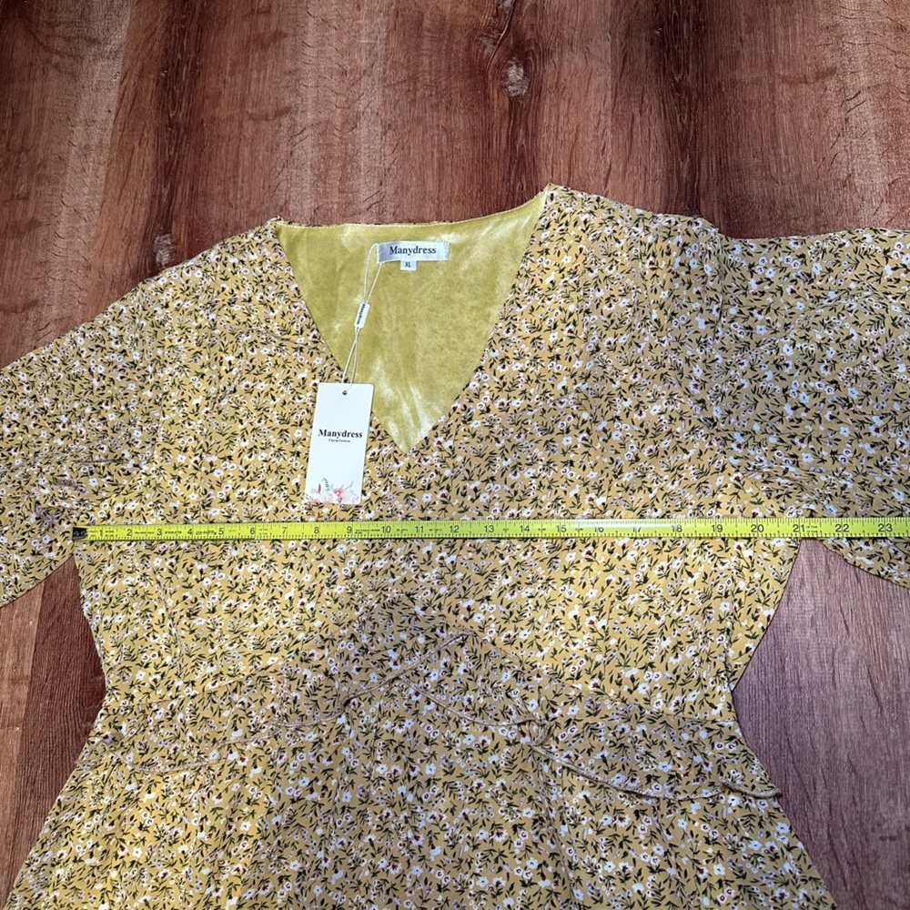 Yellow Floral Dress - Picture 9 of 12